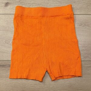 Princess Polly Bright Orange Knit Shorts